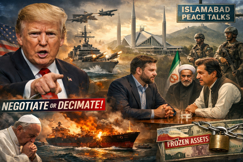 Trump Issues "Negotiate or Decimate" Ultimatum as Vance Arrives in Islamabad for High-Stakes Peace Talks