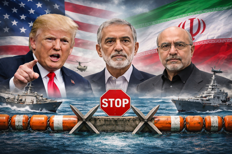 Trump Orders Naval Blockade of Strait of Hormuz, Warns ‘Ready for Action Anytime’ Against Iran; Tehran Vows Retaliation and Threatens to Attack US Warships