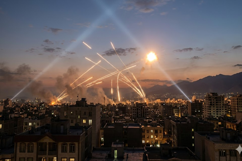 Tensions Escalate as Air Defenses Engaged Over Tehran Amidst Regional Conflict