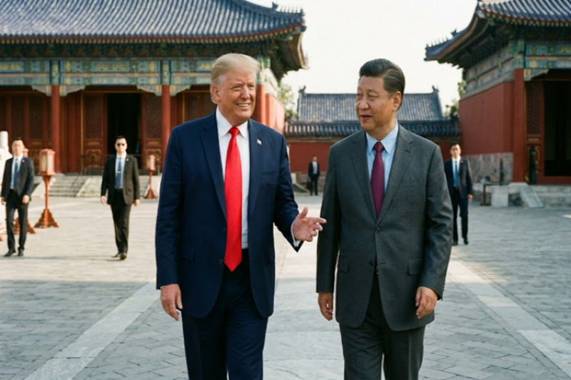 High-Stakes Diplomacy: Trump Arrives in Beijing for First Visit in Nine Years
