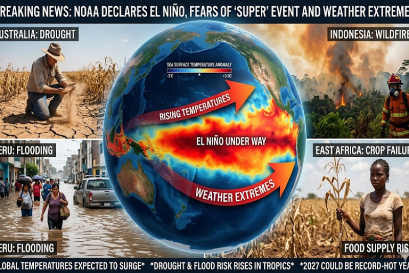 Global Weather Under Threat as "Super" El Niño Officially Begins
