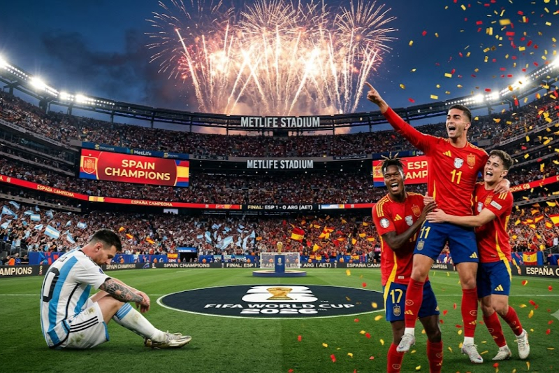 Spain Beats Argentina 1-0 in Extra Time to Win the 2026 World Cup