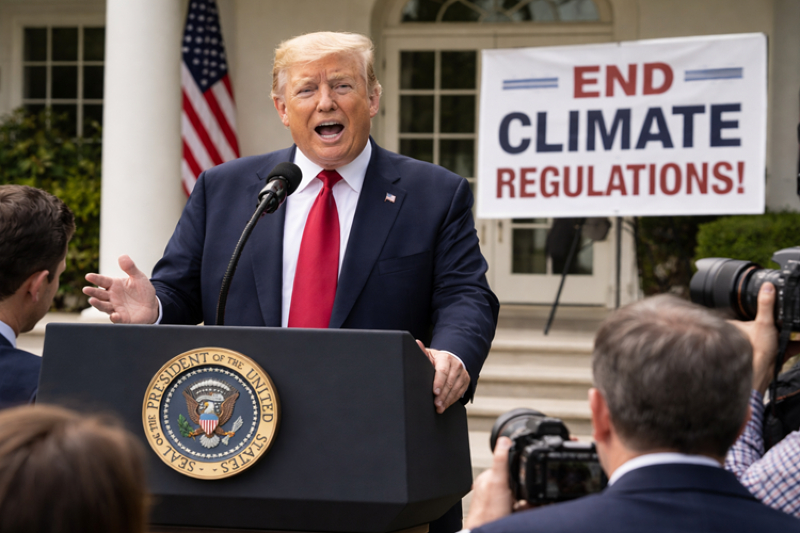 Trump’s Climate Rollback Sparks Legal Battle and Political Showdown