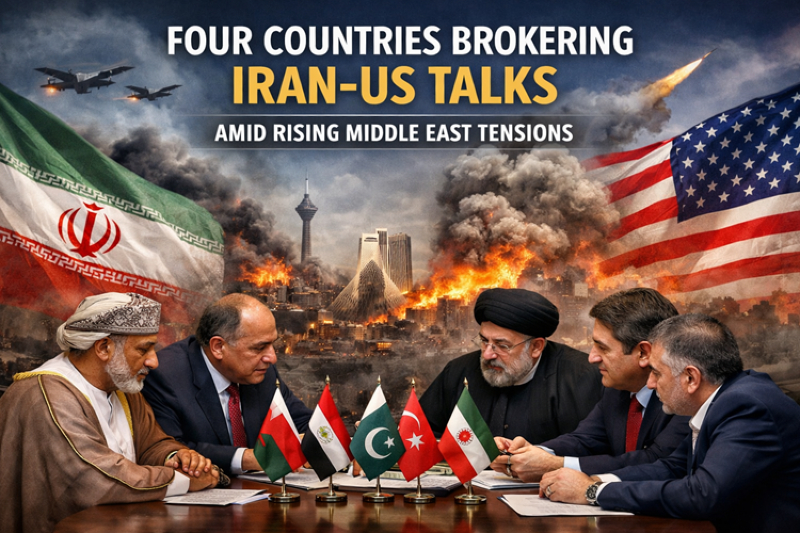 Four Countries Brokering Iran–US Talks Amid Escalating War