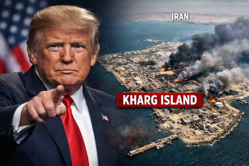 Trump Says US Bombed Iran’s Kharg Island, Warns Oil Facilities Could Be Next Target
