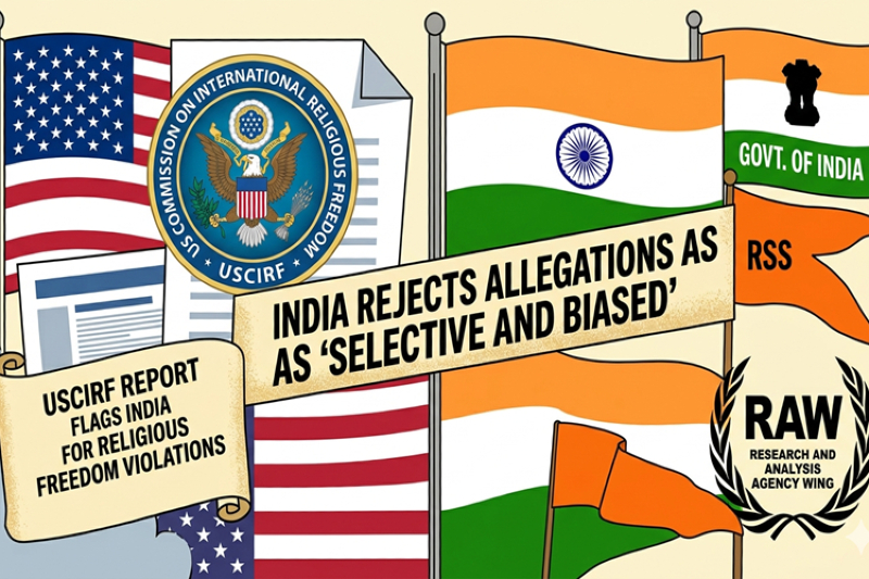USCIRF Flags India for Religious Freedom Violations, India Rejects Allegations as ‘Selective and Biased’
