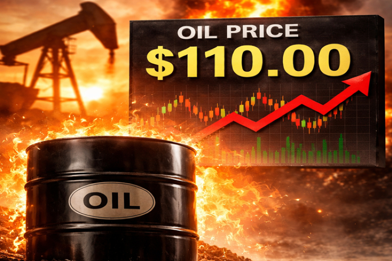 Oil Surges Near $110 After Strike on Key Gas Field Raises Global Energy Fears