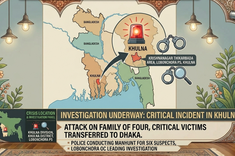 Bangladesh Family Targeted in Shooting Over Alleged Extramarital Affair, Four Injured