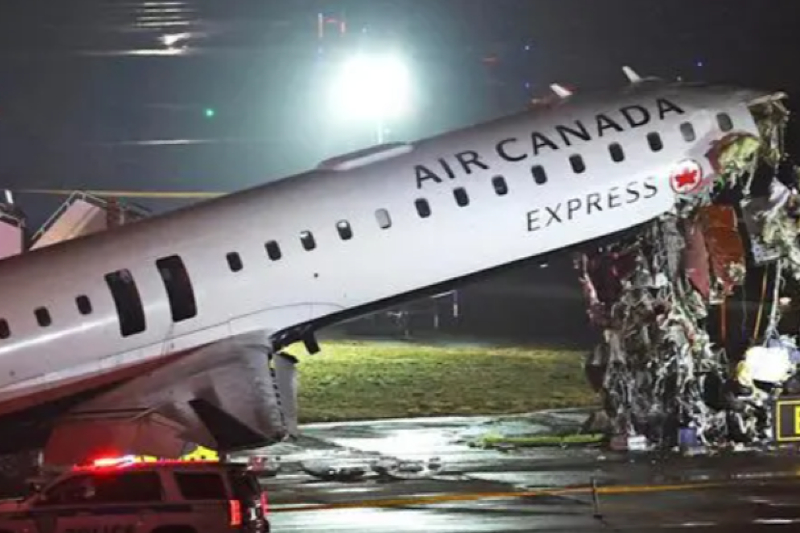 Two Pilots Killed, Dozens Injured as Air Canada Jet Collides with Fire Truck at LaGuardia Airport