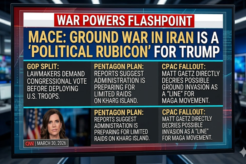 Political "Rubicon": GOP Lawmakers Warn Trump Against Ground Invasion of Iran Without Congressional Approval