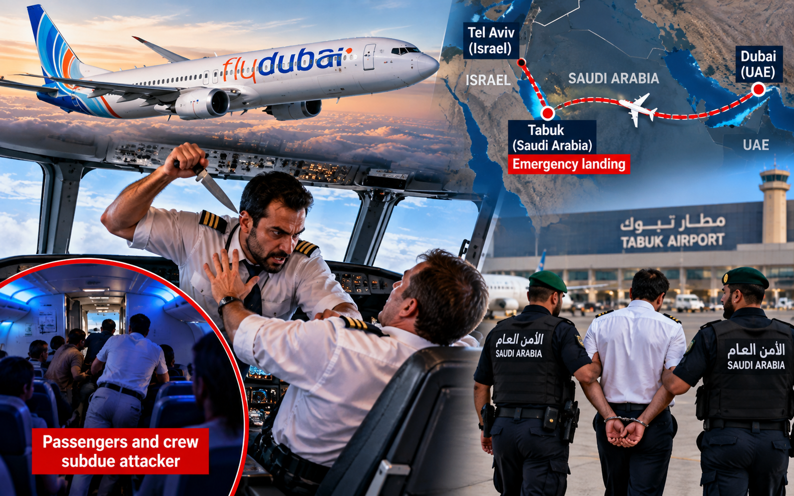 Flydubai Pilot Arrested After Stabbing Fellow Pilot on Israel-Bound Flight, Netanyahu Says