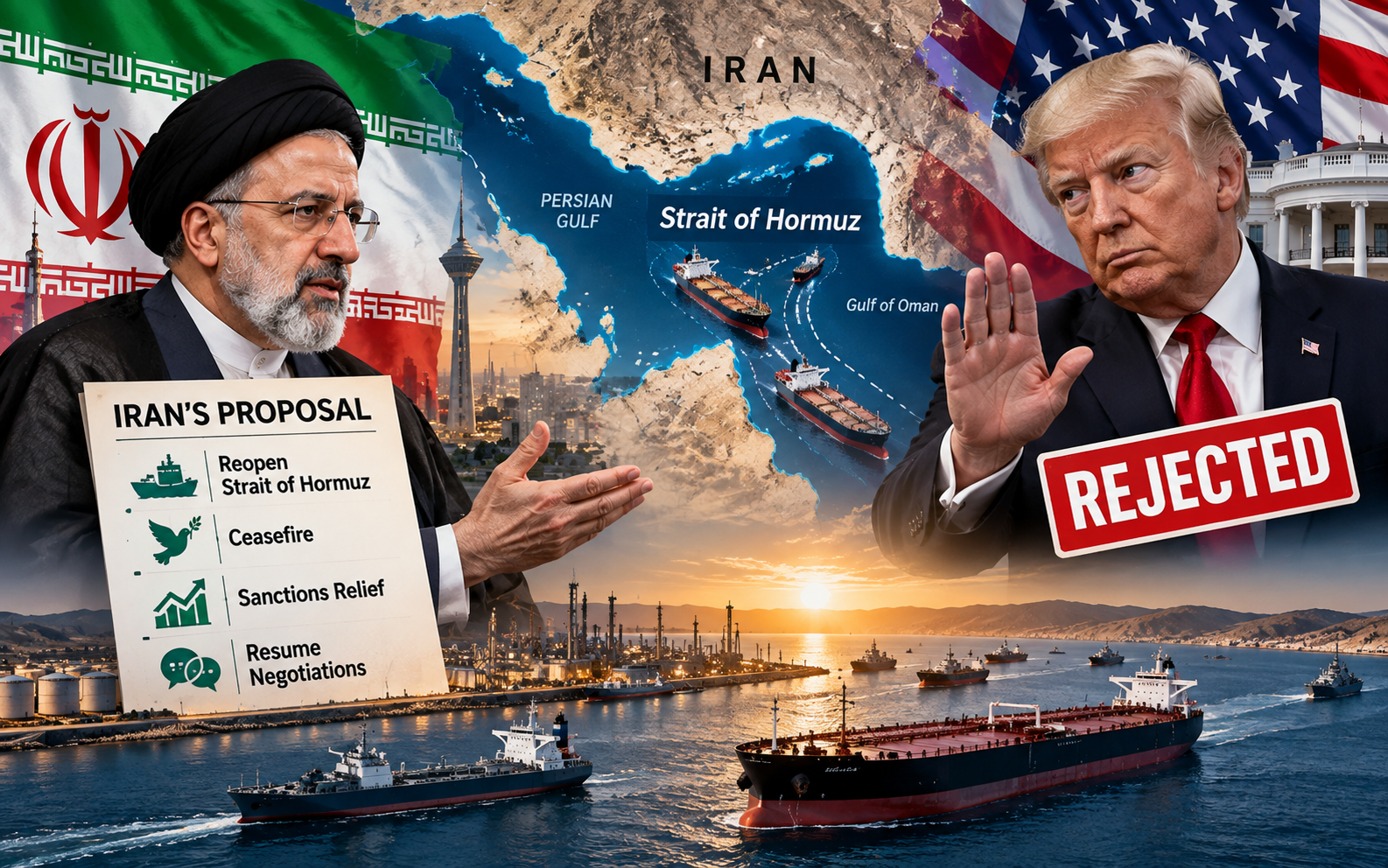 Iran Awaits Formal US Response After Trump Rejects Hormuz Peace Proposal